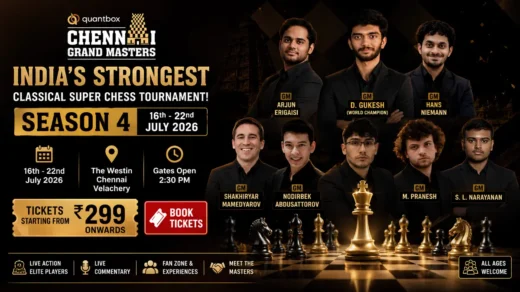 Quantbox Chennai Grand Masters tickets 2026