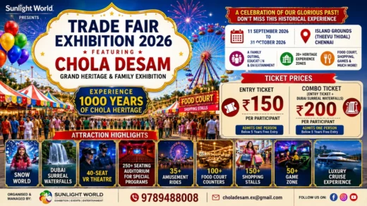 Chola Desam Exhibition tickets 2026 Chennai