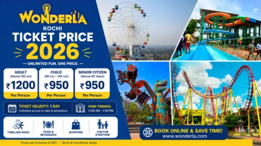 Wonderla Kochi Ticket Price 2026